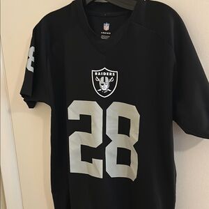 NFL Black Jersey with Silver Details Raiders Youth
